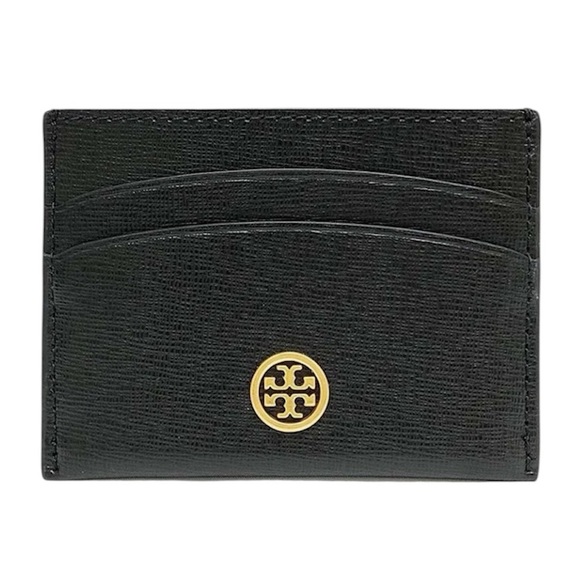Tory Burch Handbags - Tory Burch Robinson Black Leather Card Case